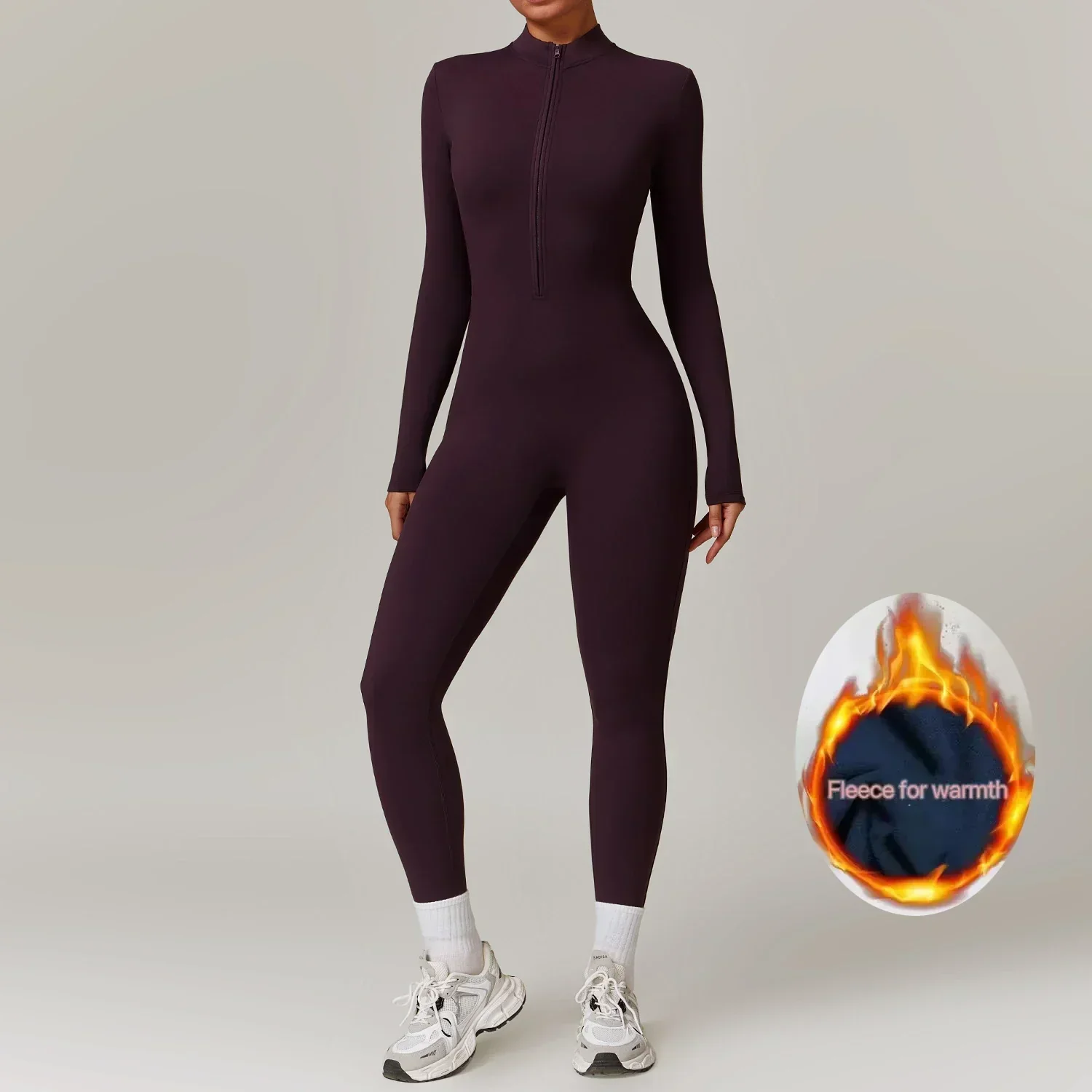 Combinaison Hiver Femme Eya – Combinaison en Polaire Chaude avec Stretch et Col Réglable - Image 7
