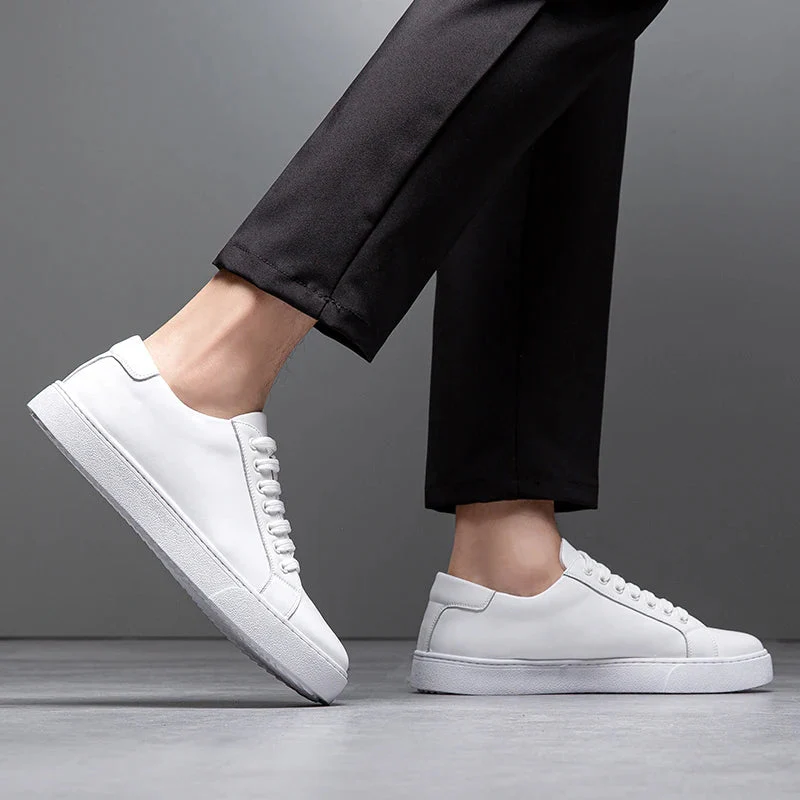 David Baskets en Cuir pour Homme – Baskets Élégantes en Cuir Véritable avec Semelle Confortable & Design Intemporel - Image 17