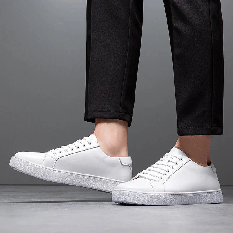 David Baskets en Cuir pour Homme – Baskets Élégantes en Cuir Véritable avec Semelle Confortable & Design Intemporel - Image 18