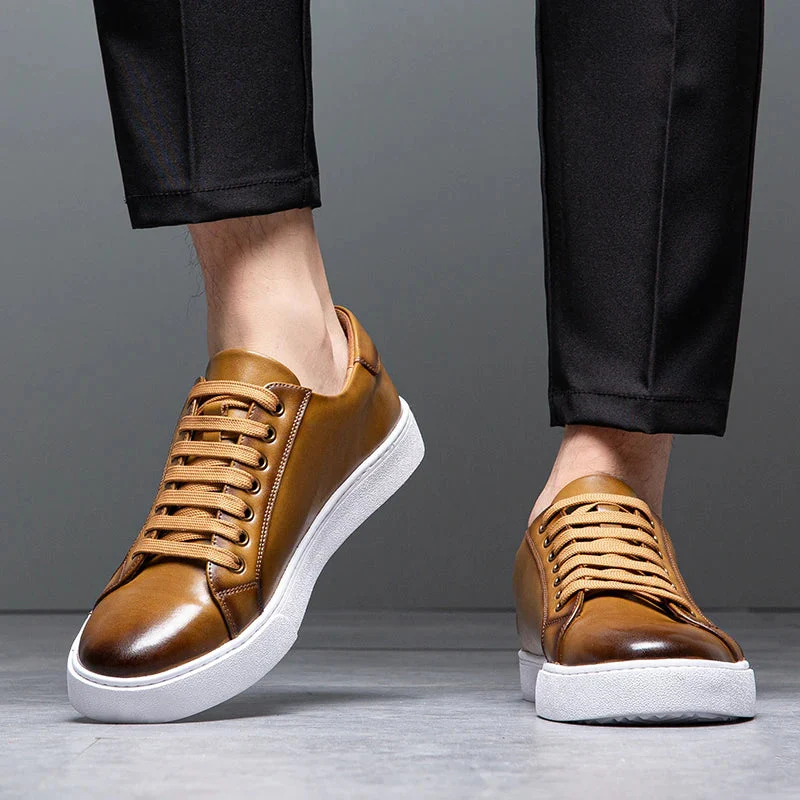 David Baskets en Cuir pour Homme – Baskets Élégantes en Cuir Véritable avec Semelle Confortable & Design Intemporel - Image 26