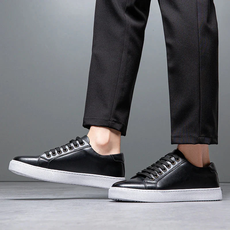 David Baskets en Cuir pour Homme – Baskets Élégantes en Cuir Véritable avec Semelle Confortable & Design Intemporel - Image 6