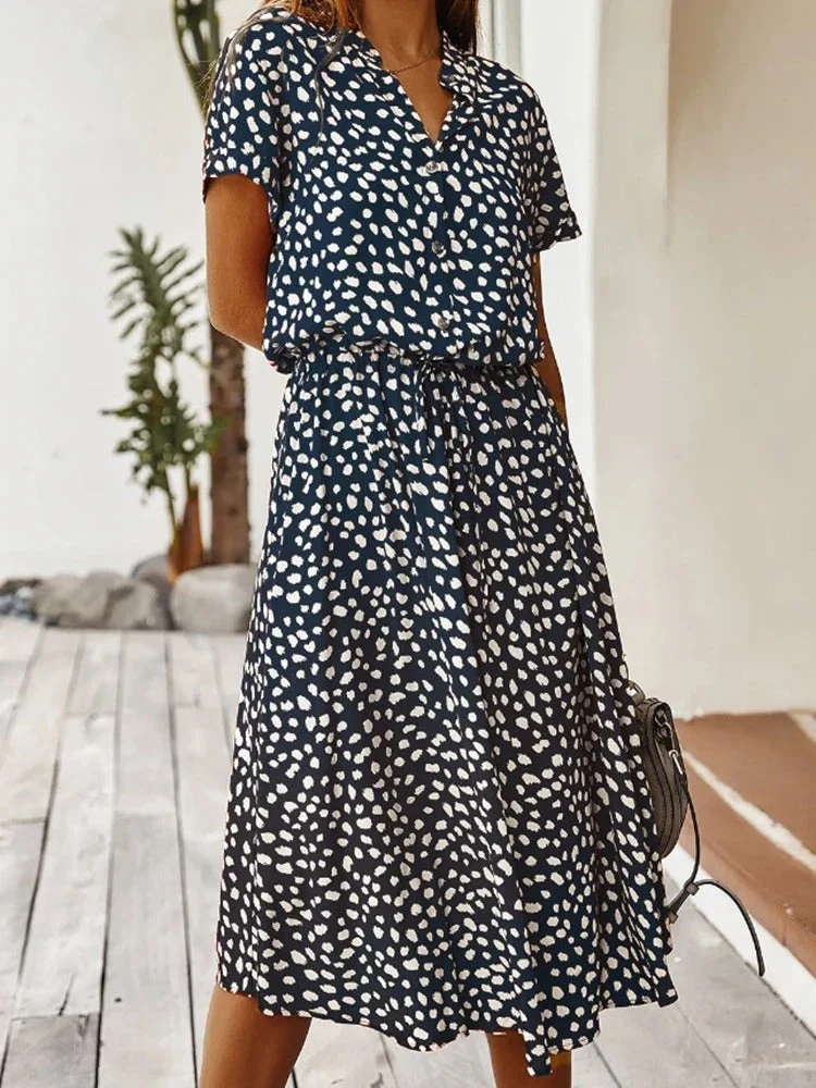 Elora Robe Femme – Robe Élégante avec Boutonnage, Coupe Flatteuse & Look Raffiné - Image 7