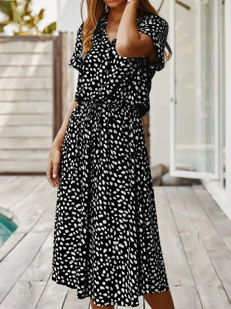 Elora Robe Femme – Robe Élégante avec Boutonnage, Coupe Flatteuse & Look Raffiné - Image 8