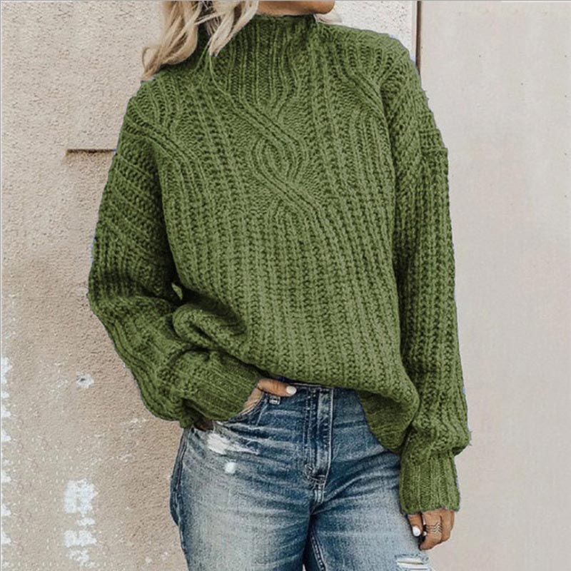 Lotte Pull Femme à Col Roulé – Pull Élégant avec Col Haut et Coupe Confortable - Image 3