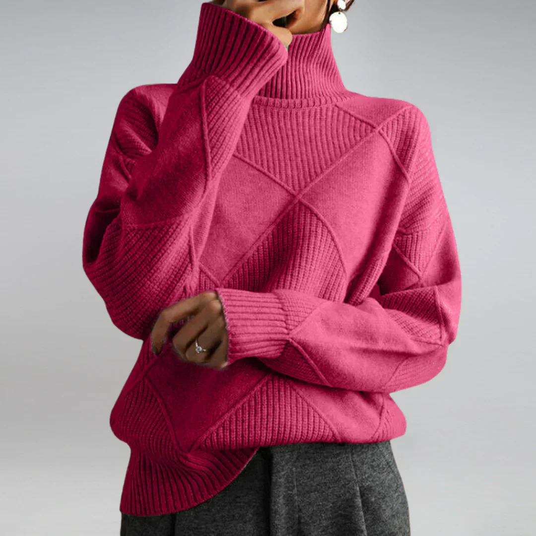 Lydia Pull à Col Roulé pour Femme – Cachemire Luxueux, Doux & Chaud pour les Mois d’Hiver - Image 6
