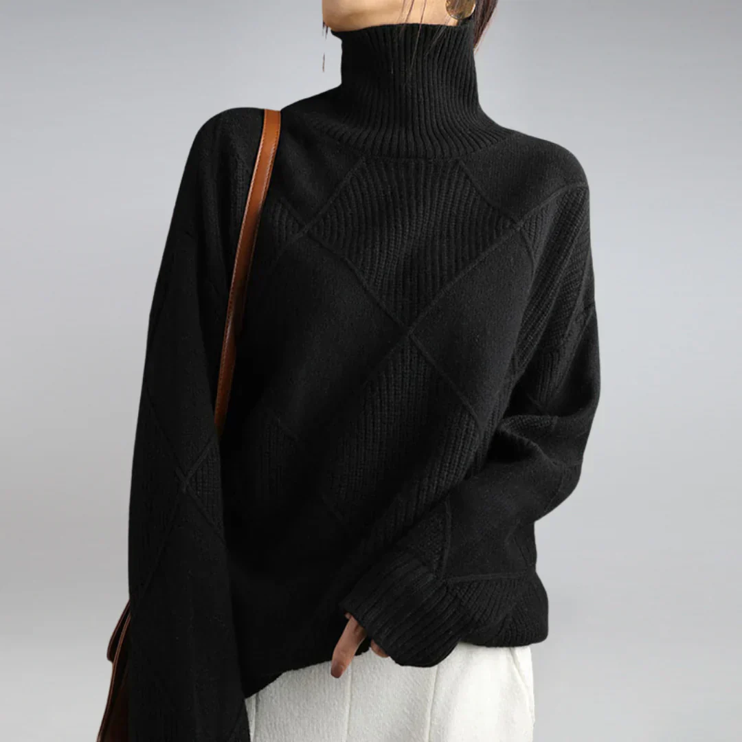 Lydia Pull à Col Roulé pour Femme – Cachemire Luxueux, Doux & Chaud pour les Mois d’Hiver - Image 9