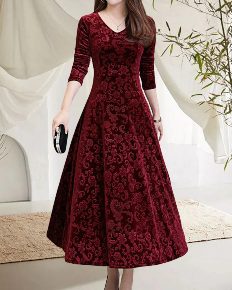 Margaret Robe Femme – Élégante Robe Trapèze à Coupe Féminine pour Occasions Festives - Image 3