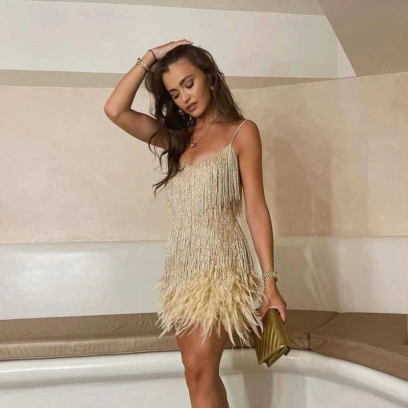 Samantha Robe de Cocktail Femme – Robe Ajustée à Paillettes avec Coupe Élégante pour Occasions Festives - Image 5