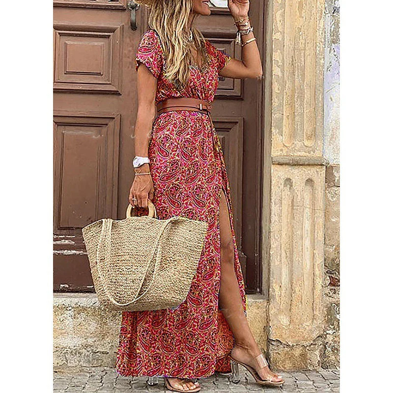 Susan Robe Fleurie Femme – Élégante Robe à Col en V en Polyester avec Coupe Confortable et Style Chic - Image 11